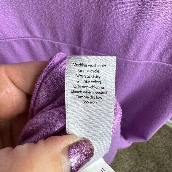Athleta Women Santorini High Neck A-Line Dress Purple Sleeveless Size Medium - Picture 10 of 12